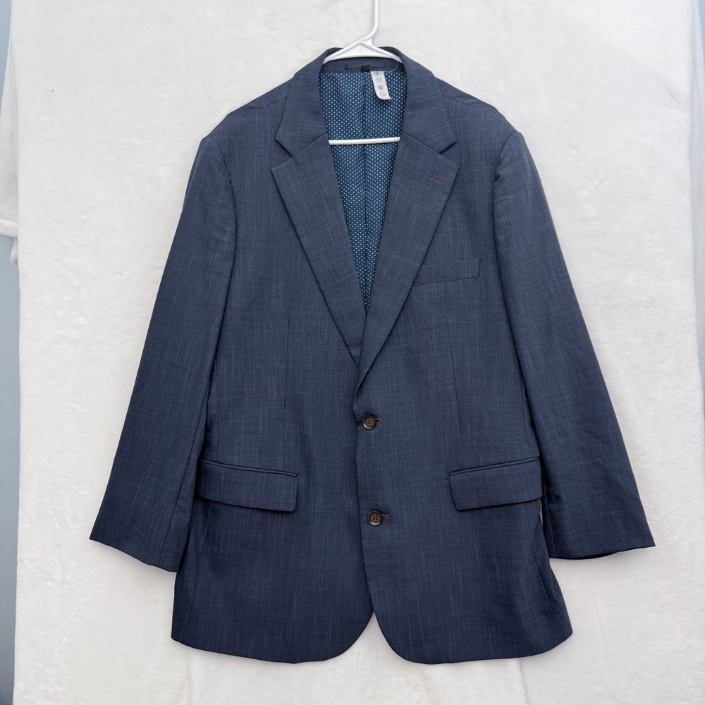 State & Liberty Men's Navy Blue Sport Coat Blazer